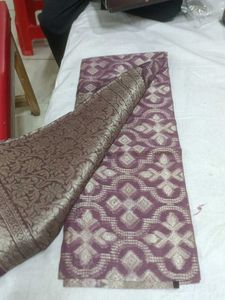 Elegant cotton silk Saree with Blouse