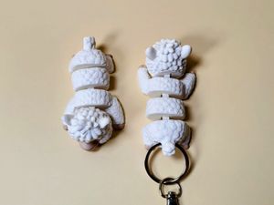 Cute Alpaca Keychain Set