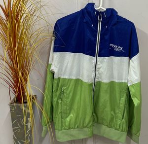 Color Block Windbreaker Jacket