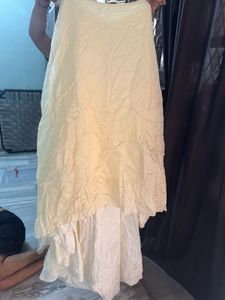 Elegant Cream Layered Dress