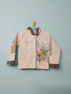 Floral Embellished Denim Jacket