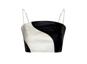 Monochrome Graphic Crop Top