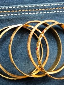 Set Of 10 1 Gram Gold Bangles For Age 2-3 Years