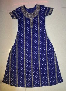 Blue Printed Kurta