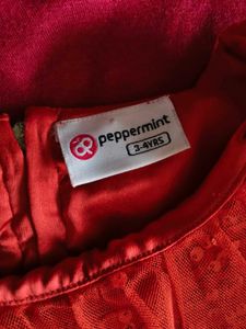 peppermint red sequince dress