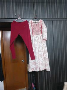 Women's Kurta with Leggings Set length 45