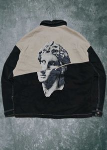 Bershka Patchwork Statue Graphic Jacket