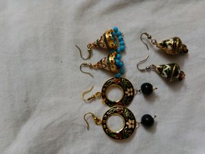 4 Combo Rajasthani Earrings