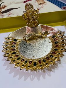 Decorative GaneshaIdolTray haldi kumkum newwdtta