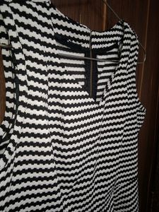Stripped Black and White Dress