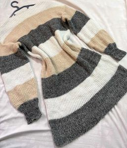Pinterest Striped Knit Sweater Dress