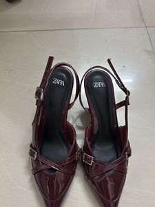 Stylish Burgundy zara Heels