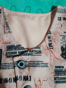 Vintage Newspaper Print Vest