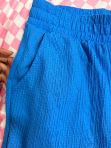 Max blue co ord set ( pants and top) swipe imag