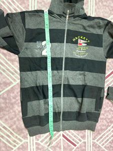 Striped Zip-Up Hoodie