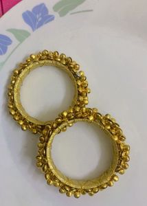 Exquisite Gold Tone Bangles