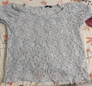 Light Blue and Pink mesh top combo