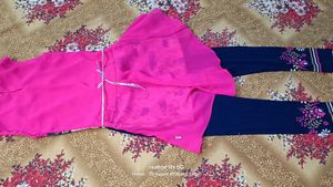 Girls' Pink Kurta Set