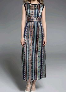 Boho Style Sleeveless Maxi Dress✨️