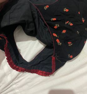 Rose Printed Blouse Bust Upto 36