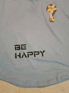 Cute 'Be Happy' Graphic Tee