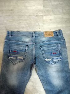 Light Blue Denim Jeans For Men