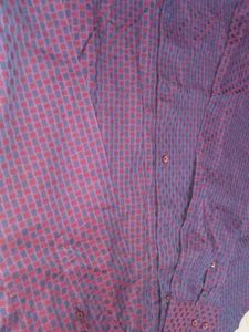 Vintage Patterned Button-Down Shirt