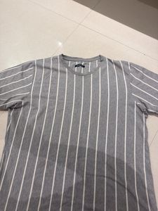 Gray Striped T-Shirt