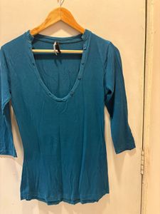 Elegant Henley Top