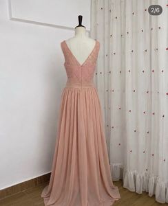 Elegant Lace Bodice Chiffon Gown