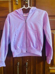 Lavender Zip-Up Hoodie