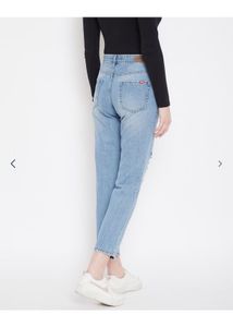 Madame Ripped Graphic Print Jeans