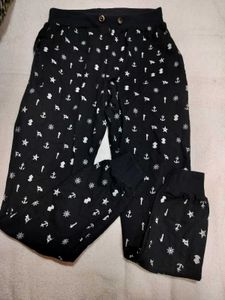 unisex Nautical Print Jogger Pants