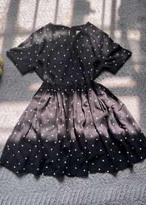 Polka Dot Fit & Flare Dress