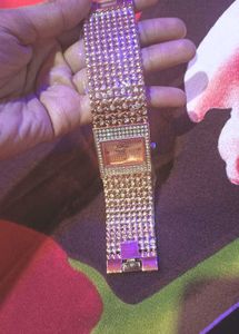 Sparkling Rhinestone Bracelet Watch