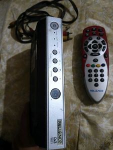 Reliance DVB Set-Top Box with Remote and Cables