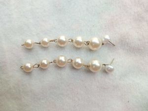 Elegant Pearl Dangle Earrings