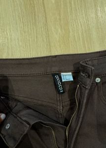 H&amp;M Brown Straight Leg Jeans