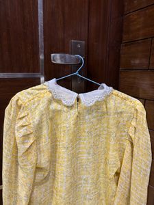 Yellow Floral Top