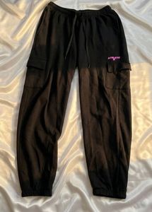 Black Cargo Joggers