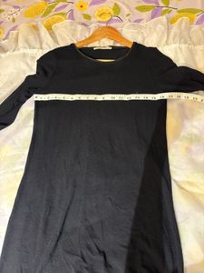 Black Imported  Mini Dress