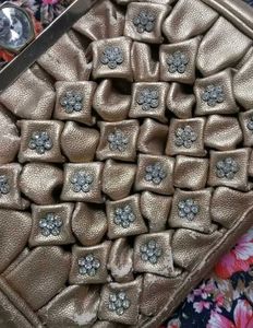 Chic Metallic Clutch Bag