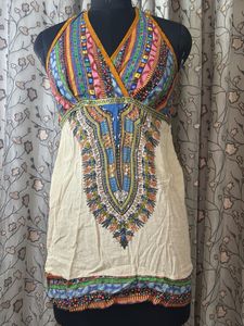 Boho Tribal Print Halter Top