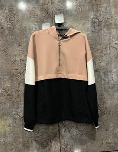 Zara Colorblock Quarter Zip Hoodie