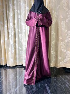 Magenta Pink Abaya Bhurqa For Wedding