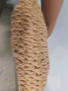 Straw Woven Half Moon Handbag