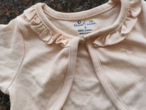 Cute Baby Bolero branded peach colour,kids wear