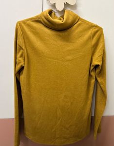 Mustard Yellow Turtleneck Top