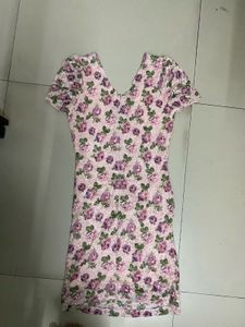 Floral Lace Mini Dress