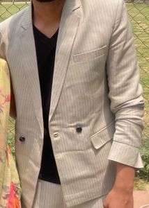 Men's Striped two piece Suit